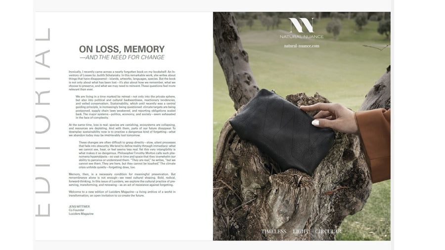 Natural Nuance Featured in Luxiders: The Importance of Keeping our Memory