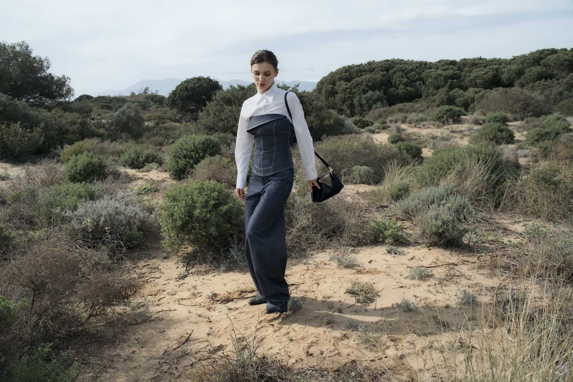 Essentials Bag with Leather Strap