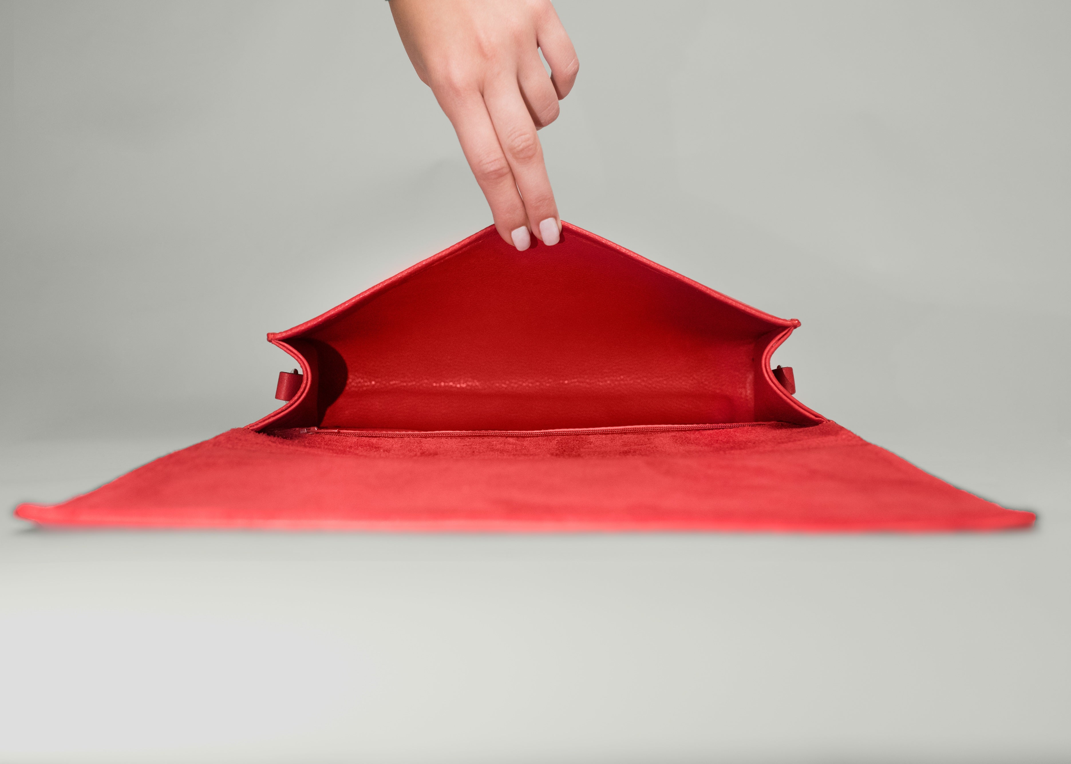 Infinite Handbag / Large Clutch Scarlett Red